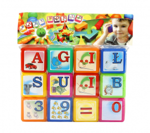 Plastic educational blocks