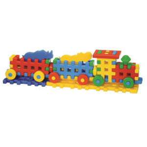 Construction blocks Happy locomotive