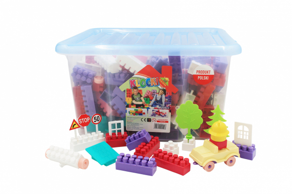 Blocks in a medium box for a girl 345 pcs