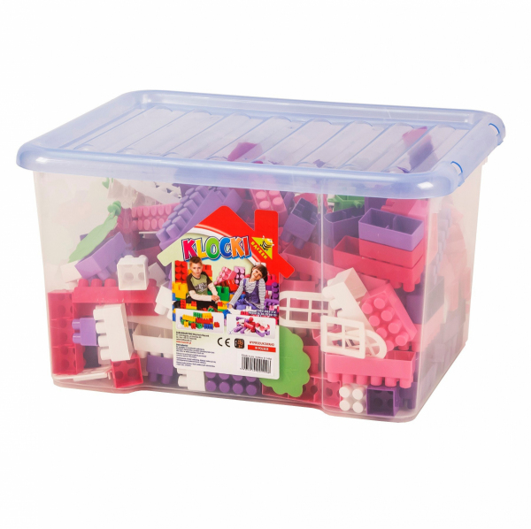 Blocks in a medium box for a girl 345 pcs