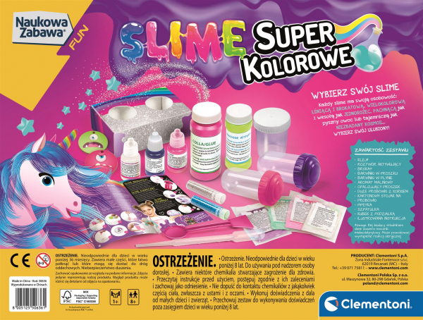 Super kolorowe slime