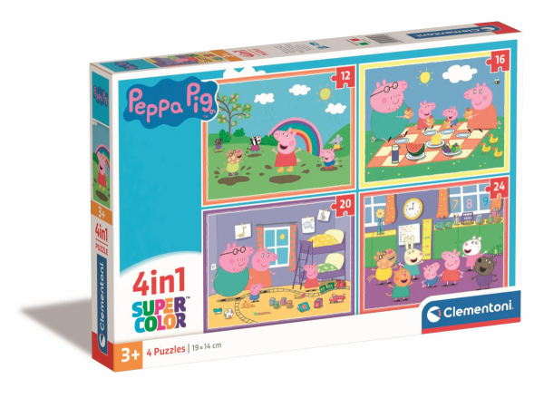 Pzl 4 w 1 Super kolor Peppa Pig