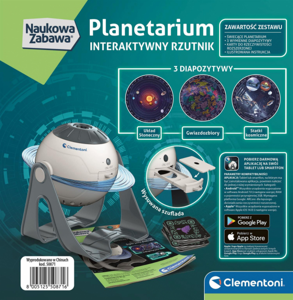 Planetarium interaktywny rzutnik