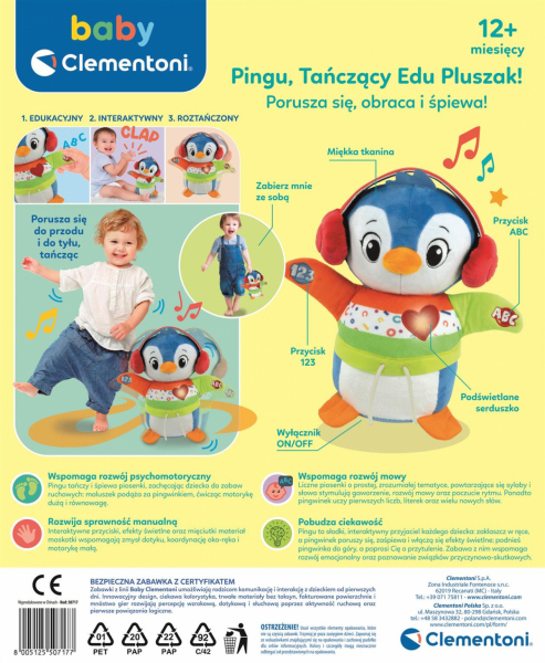 Pingu tańczący Edu Pluszak